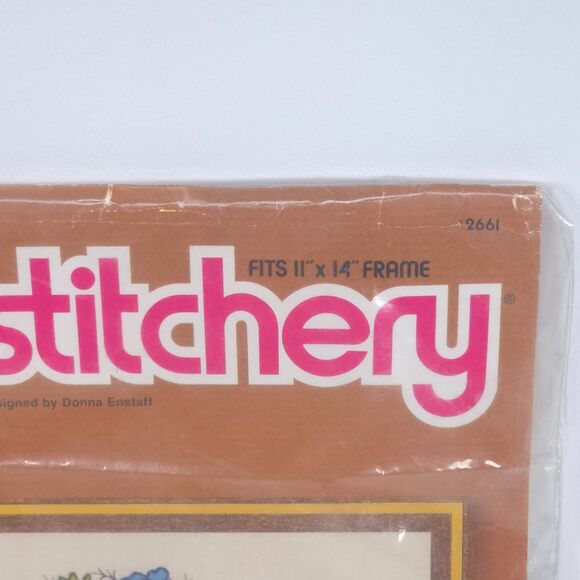 Vintage 1981 Sunset Stitchery Friends‎ Flowers Embroidery Kit 2661 Floral Granny - Picture 4 of 4